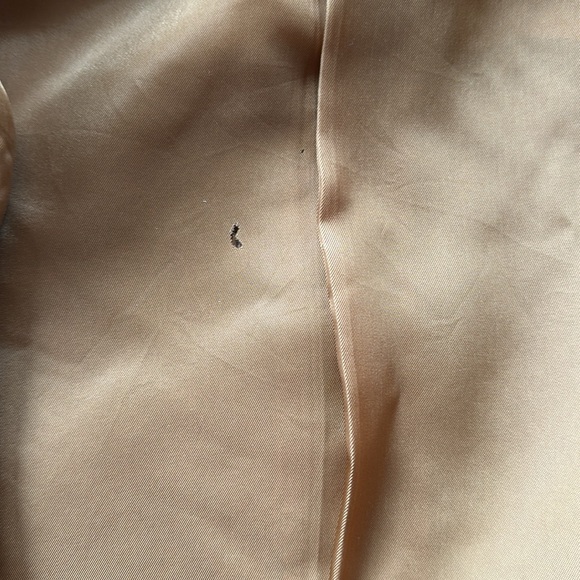 VTG Elegance English Harris tweed tan cream herringbone blazer size 11 W size 6 - Picture 10 of 12